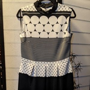 Kate and Lily black and white short dress